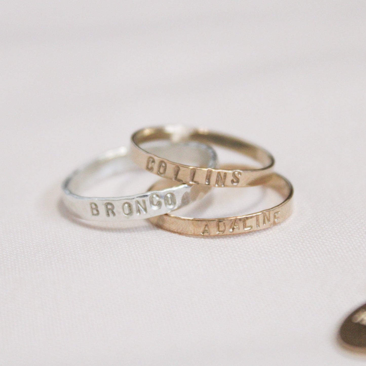 Stamped Rings