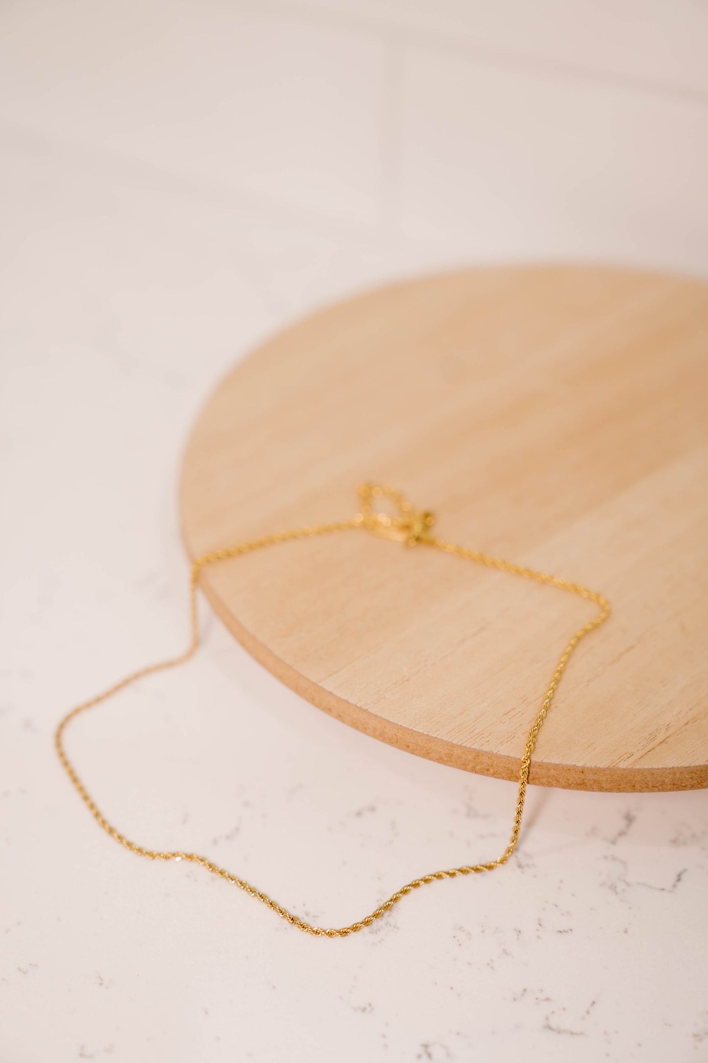 Thin Wheat Chain Necklace