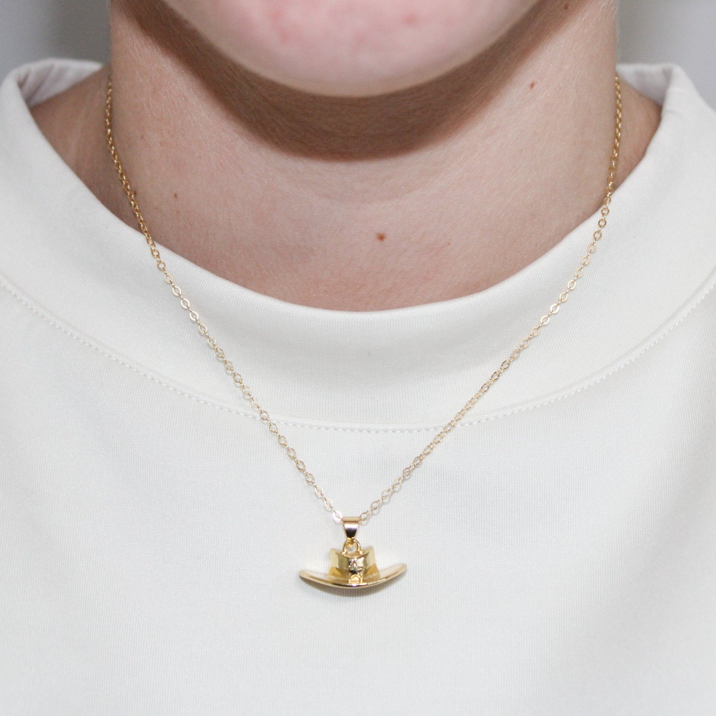 Cowboy Hat Necklace