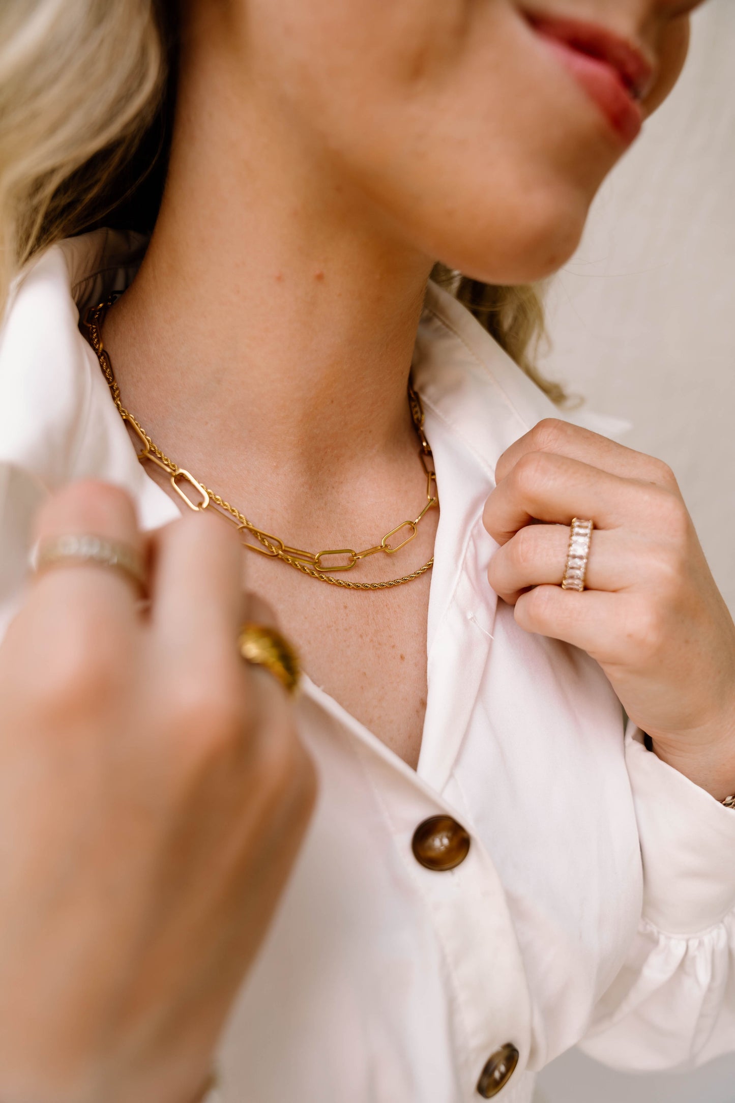 Thin Wheat Chain Necklace