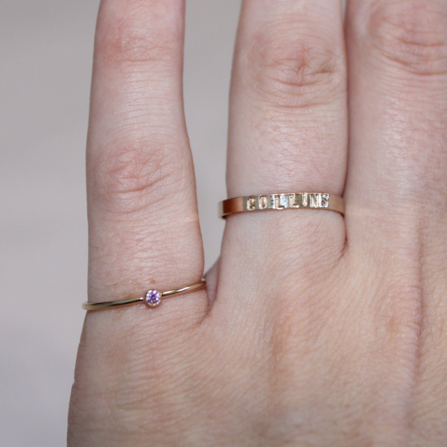 Stamped Rings
