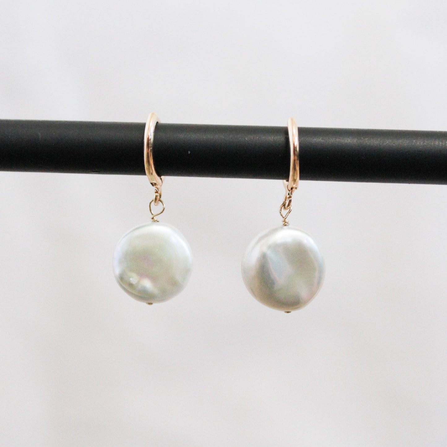 Coin Pearl Earrings