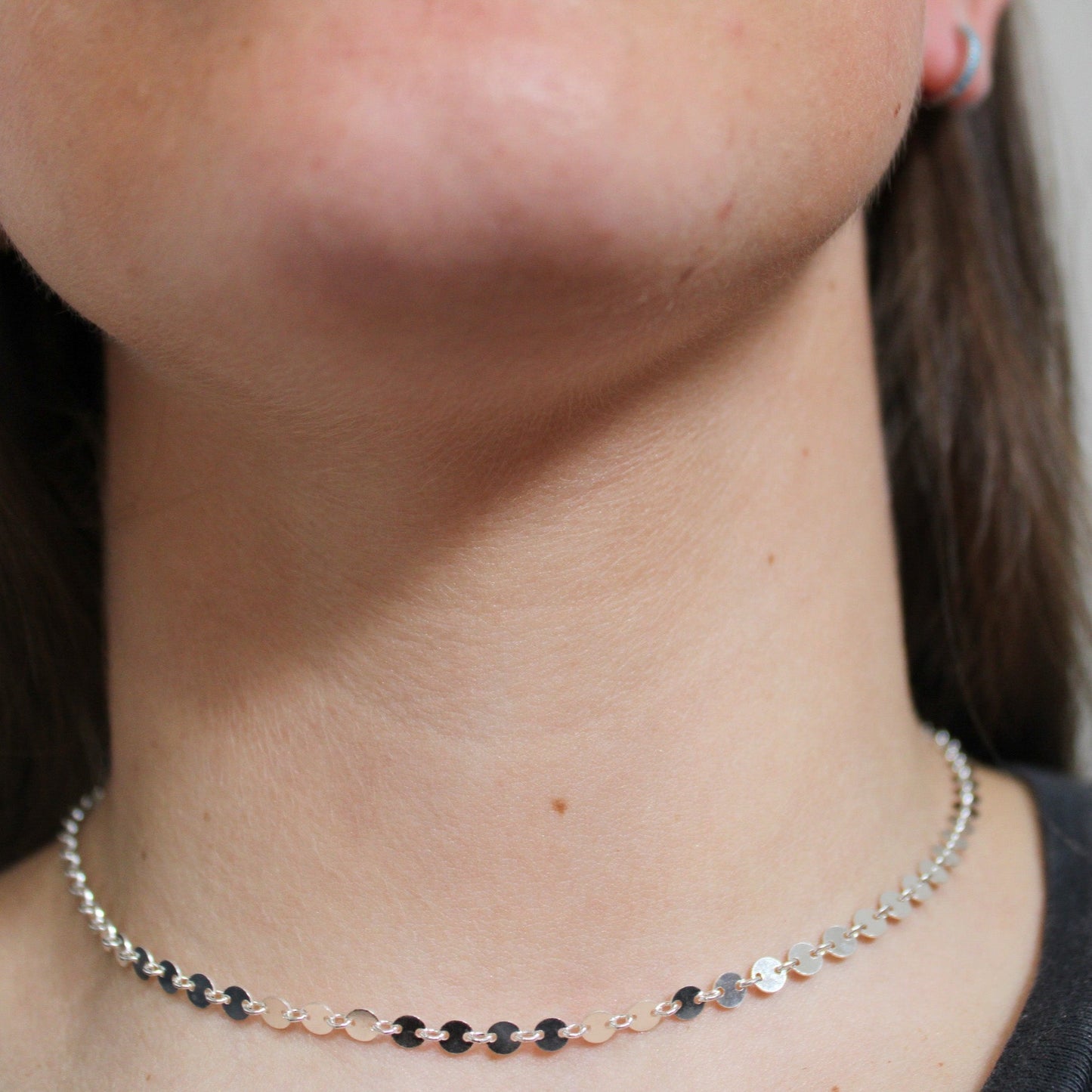 Silver Poppy Necklace