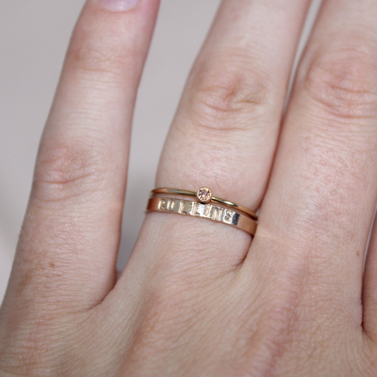 Stamped Rings
