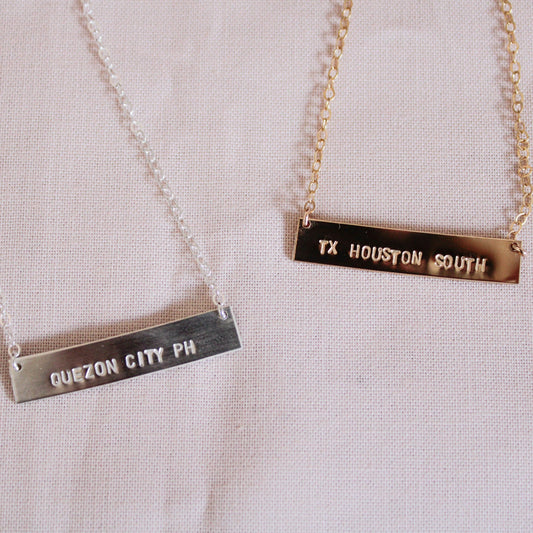 Mission Bar Necklace