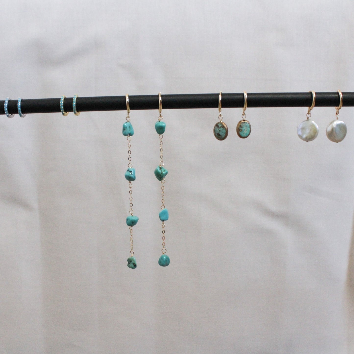 Coin Pearl Earrings