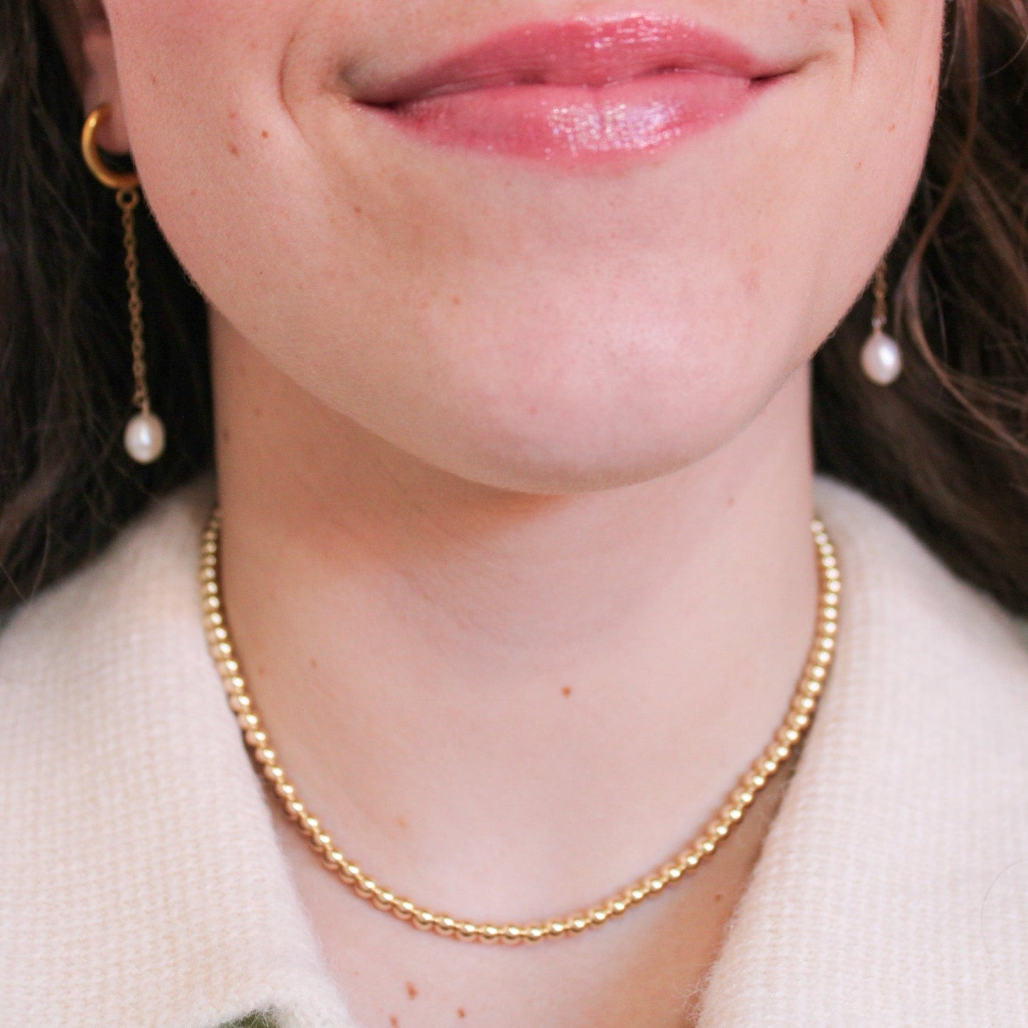 Gold Disco Necklace