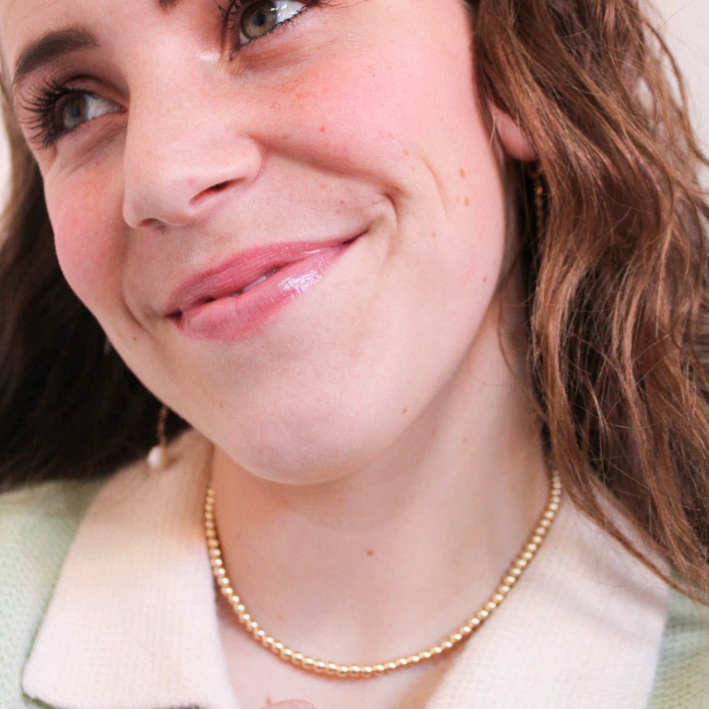Gold Disco Necklace