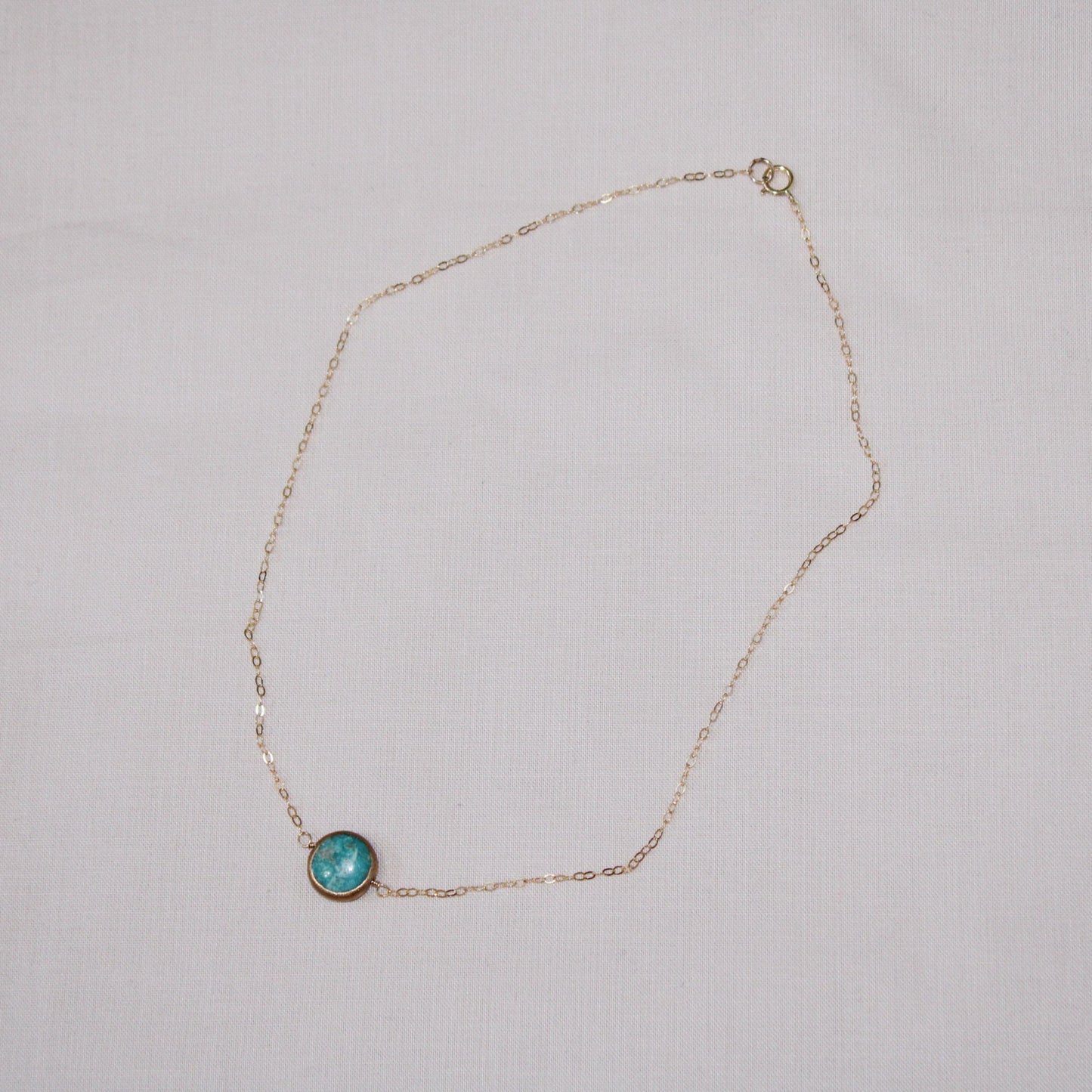 Turquoise Coin Necklace