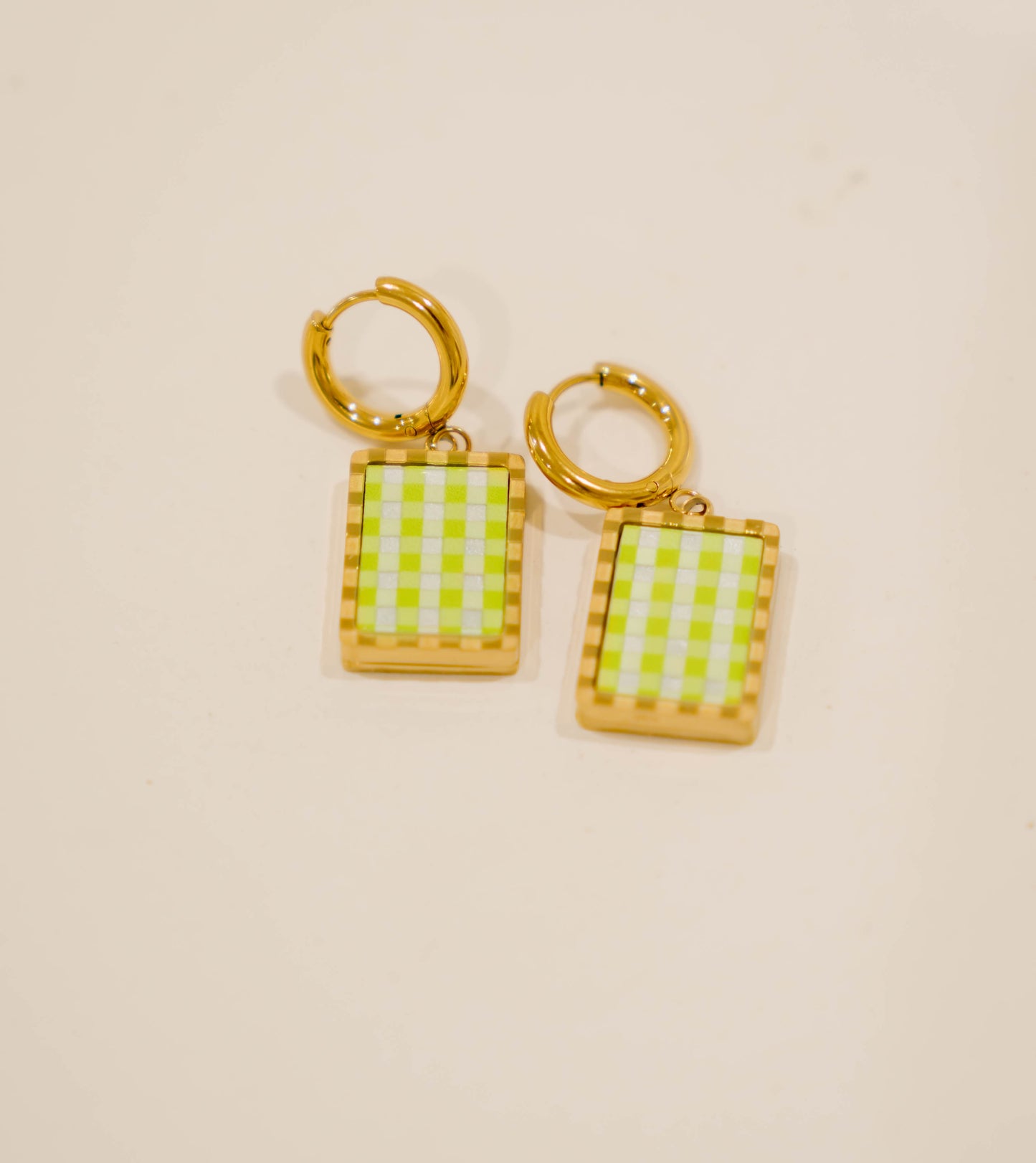 1 Green Gingham Insert