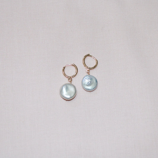 Coin Pearl Earrings