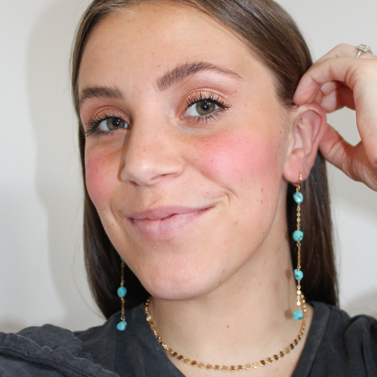 Long Turquoise Earrings