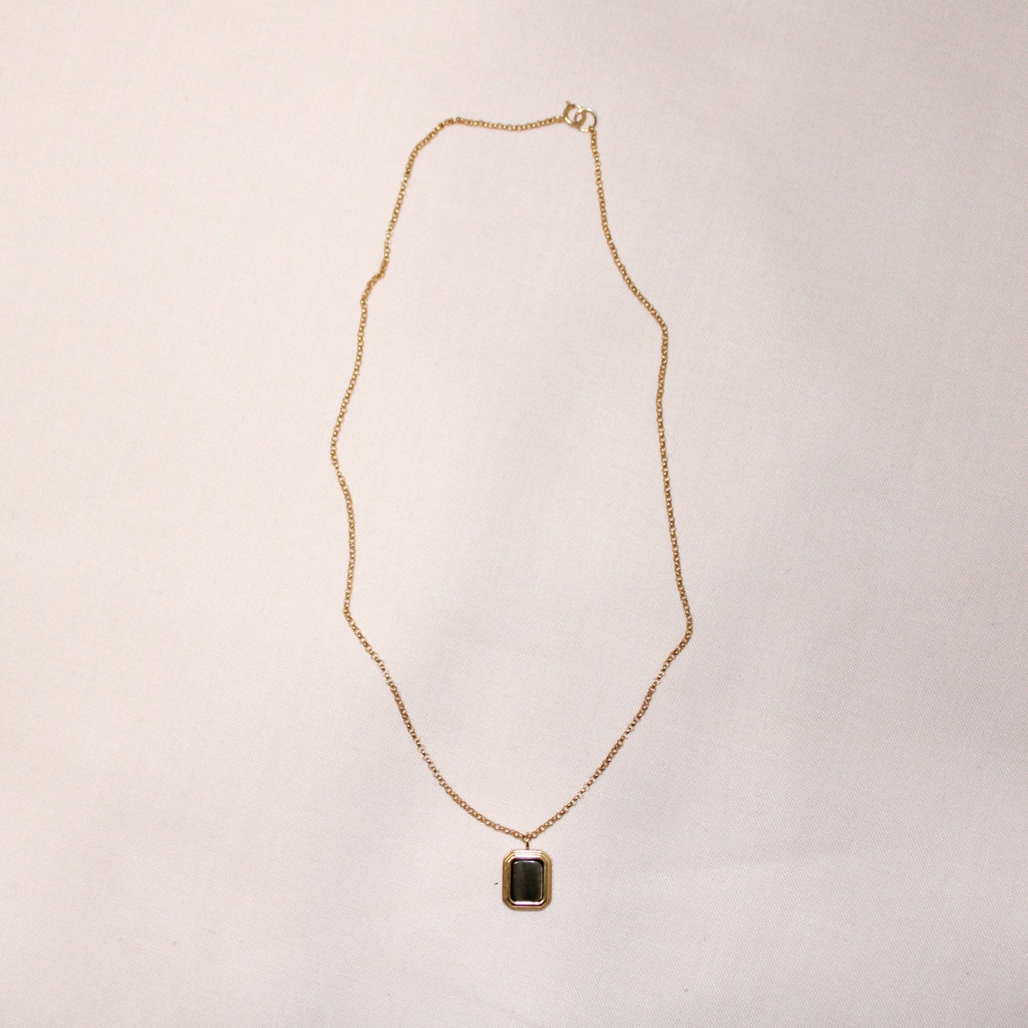 Square Black Pearl Necklace