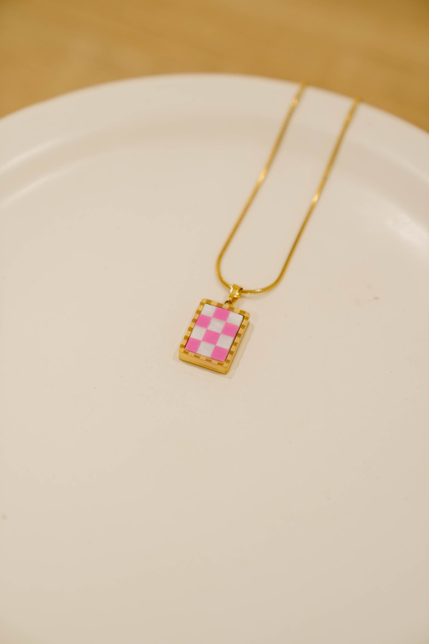 1 Pink Checkered Insert